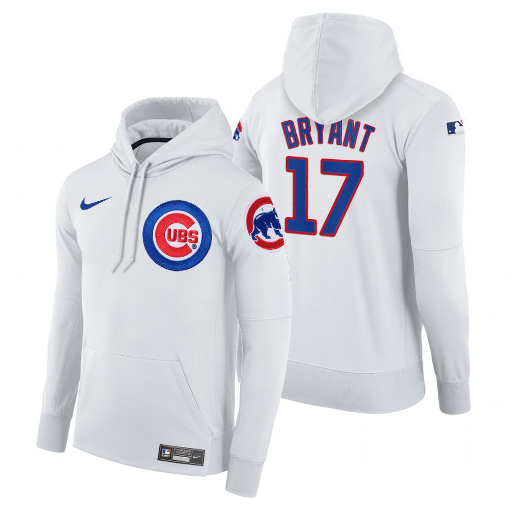 Men Chicago Cubs #17 Bryant white home hoodie 2021 MLB Nike Jerseys->cincinnati reds->MLB Jersey